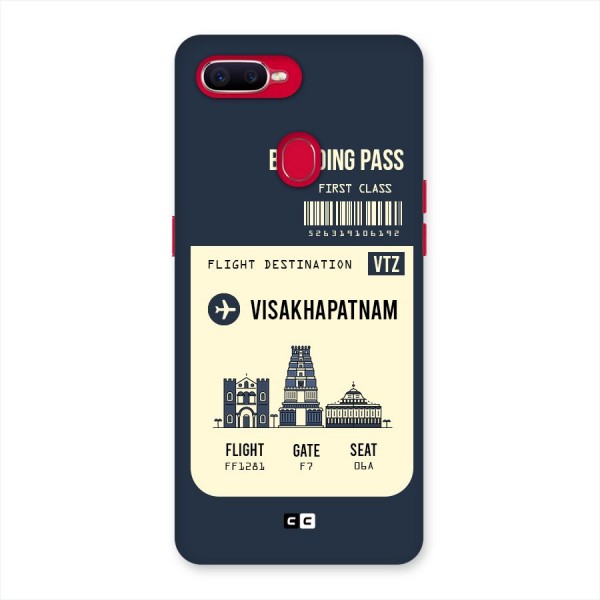 Vishakapatnam Boarding Pass Back Case for Oppo F9 Pro