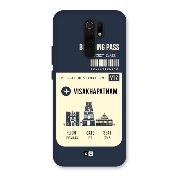 Vishakapatnam Boarding Pass Back Case for Redmi 9 Prime