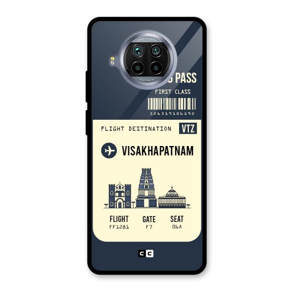 Vishakapatnam Boarding Pass Glass Back Case for Mi 10i