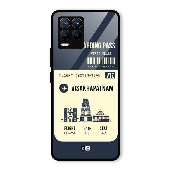 Vishakapatnam Boarding Pass Glass Back Case for Realme 8 Pro