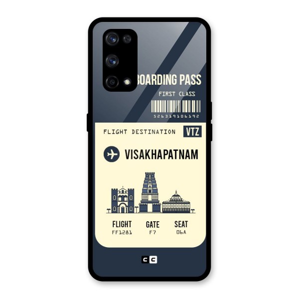 Vishakapatnam Boarding Pass Glass Back Case for Realme X7 Pro