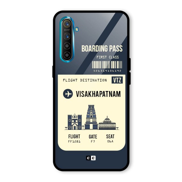 Vishakapatnam Boarding Pass Glass Back Case for Realme XT