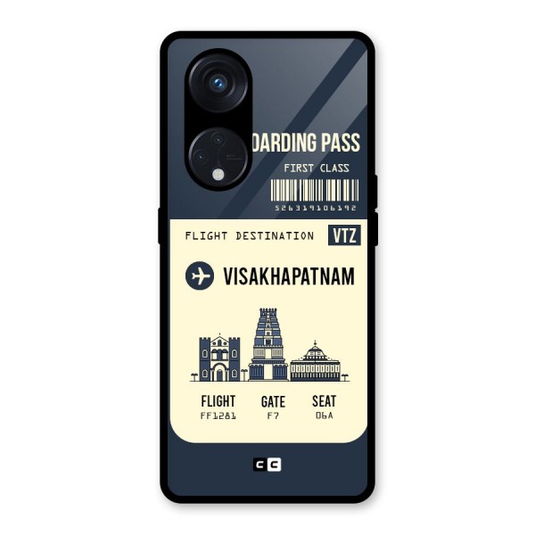 Vishakapatnam Boarding Pass Glass Back Case for Reno8 T 5G