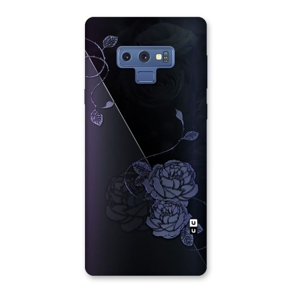 Voilet Floral Design Back Case for Galaxy Note 9