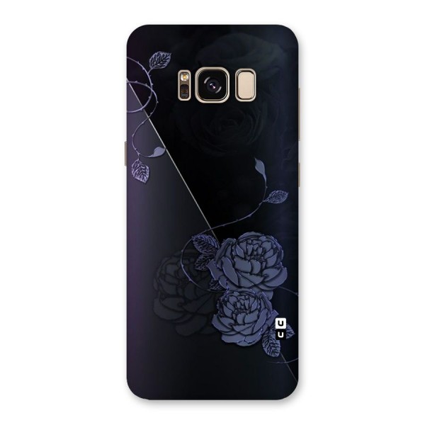 Voilet Floral Design Back Case for Galaxy S8