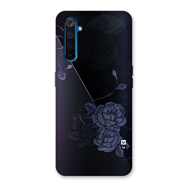 Voilet Floral Design Back Case for Realme 6 Pro