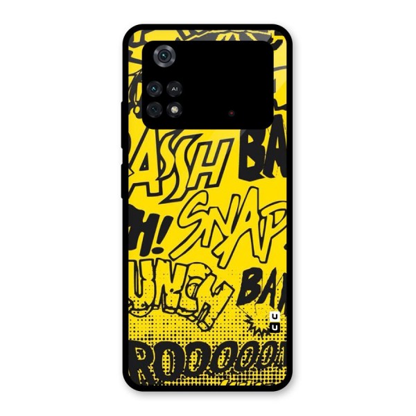 Vroom Snap Glass Back Case for Poco M4 Pro 4G