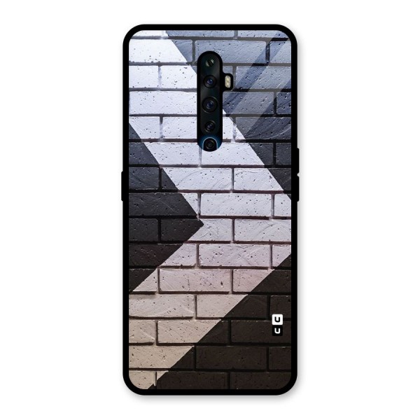 Wall Arrow Design Glass Back Case for Oppo Reno2 Z