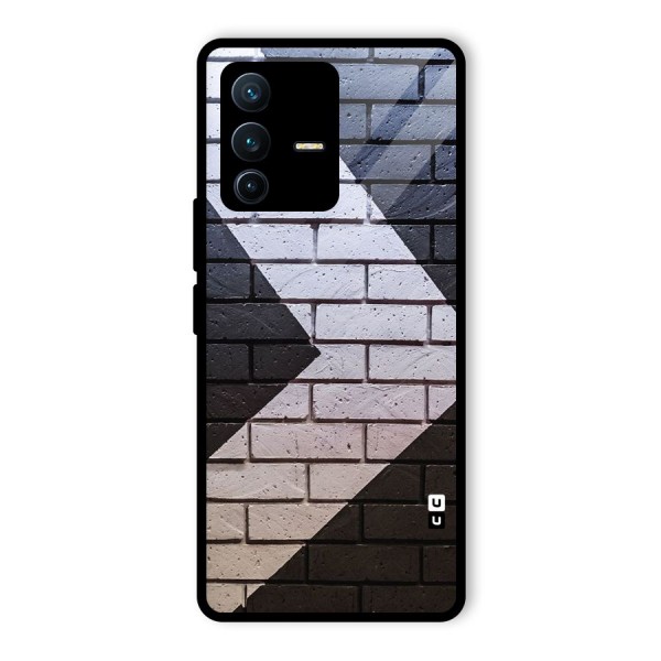 Wall Arrow Design Glass Back Case for Vivo V23 Pro