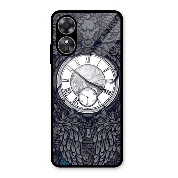 Wall Clock Glass Back Case for Oppo A17