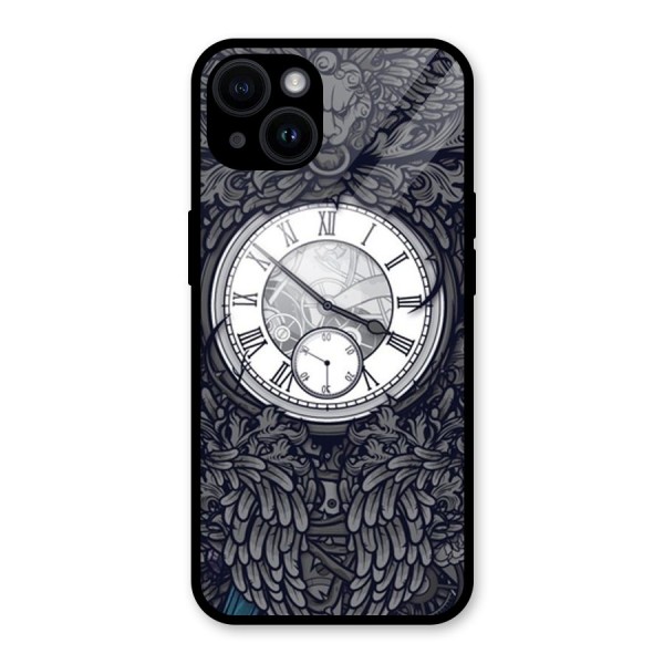 Wall Clock Glass Back Case for iPhone 14