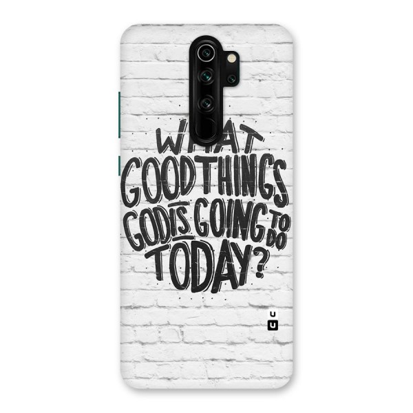 Wall Good Back Case for Redmi Note 8 Pro