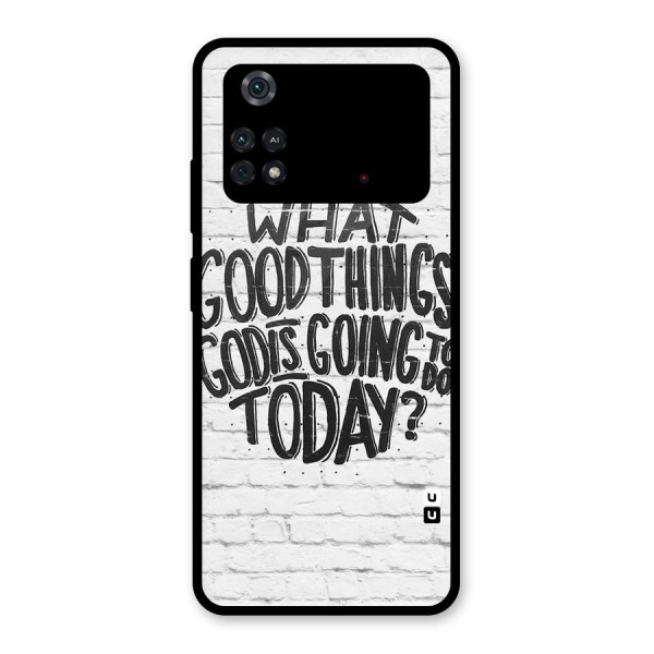 Wall Good Glass Back Case for Poco M4 Pro 4G