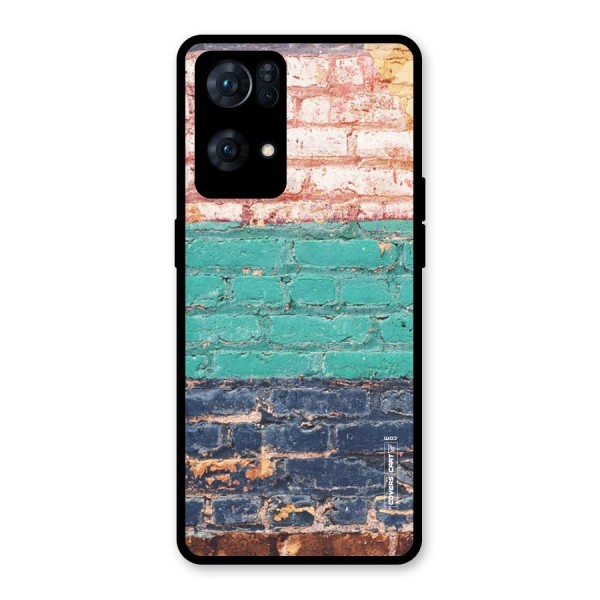 Wall Grafitty Glass Back Case for Oppo Reno7 Pro 5G