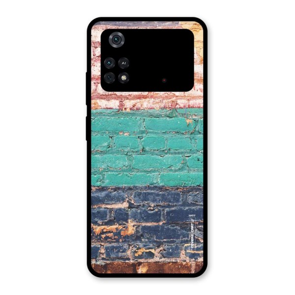 Wall Grafitty Glass Back Case for Poco M4 Pro 4G