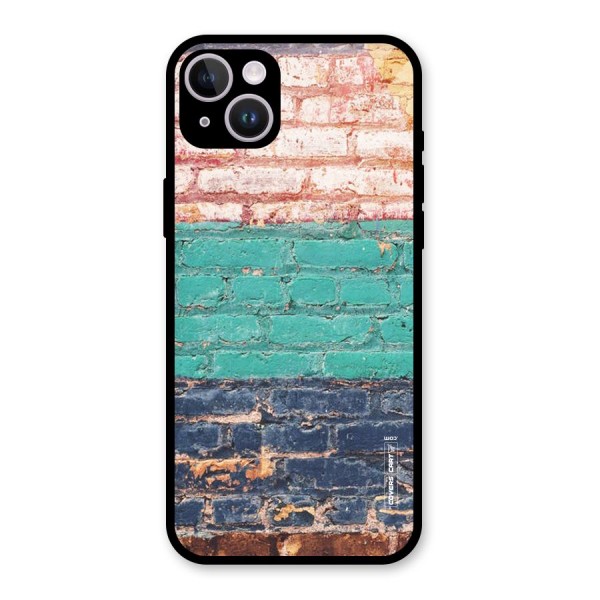 Wall Grafitty Glass Back Case for iPhone 14 Plus