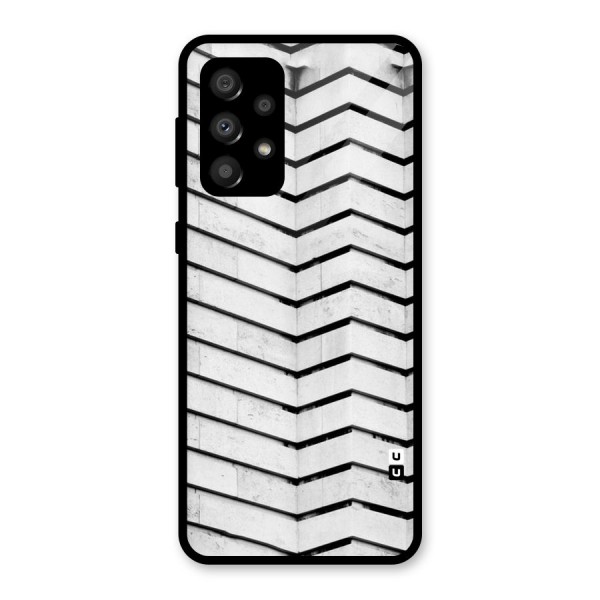 Wall Zig Zag Glass Back Case for Galaxy A32