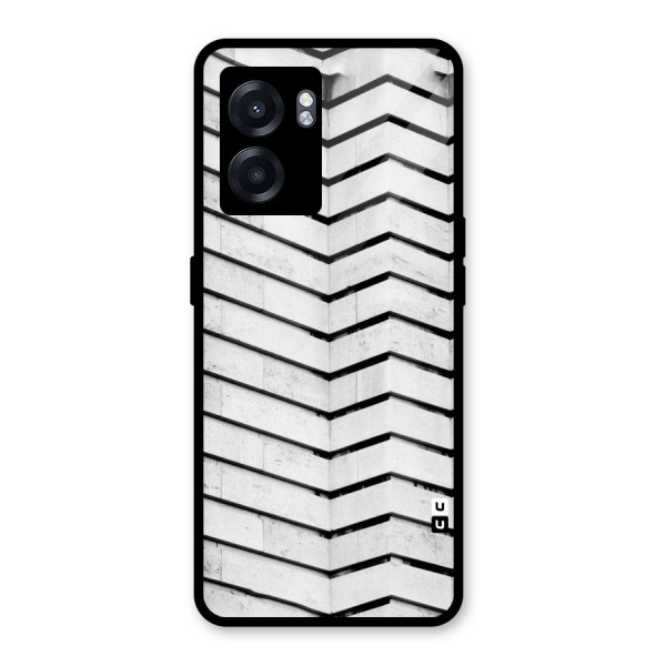 Wall Zig Zag Glass Back Case for Oppo K10 (5G)