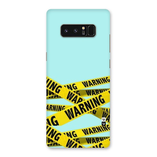 Warning Design Back Case for Galaxy Note 8