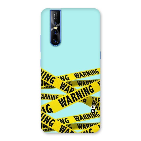 Warning Design Back Case for Vivo V15 Pro