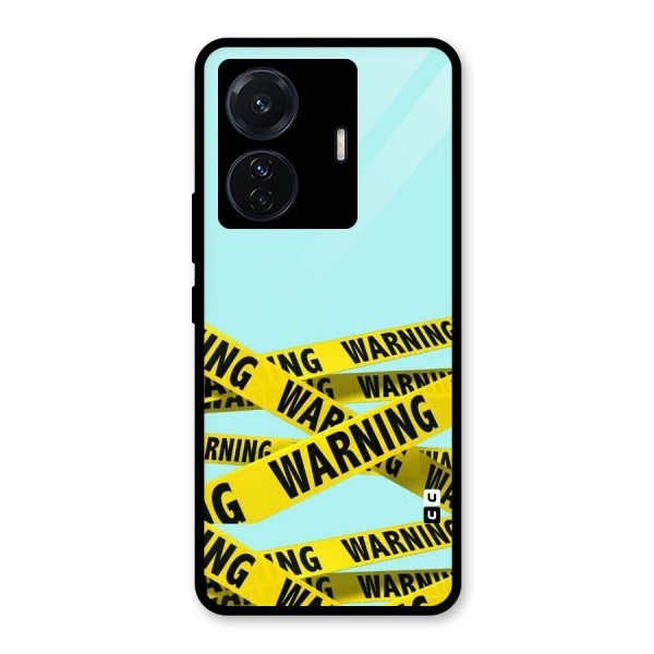 Warning Design Glass Back Case for Vivo T1 Pro