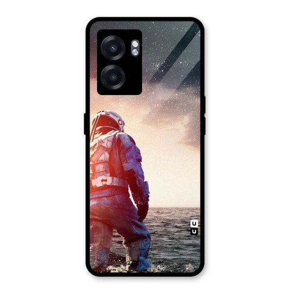 Water Astronaut Glass Back Case for Oppo K10 (5G)