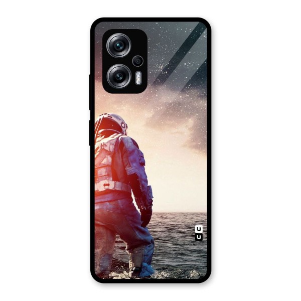 Water Astronaut Glass Back Case for Redmi K50i