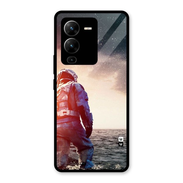 Water Astronaut Glass Back Case for Vivo V25 Pro