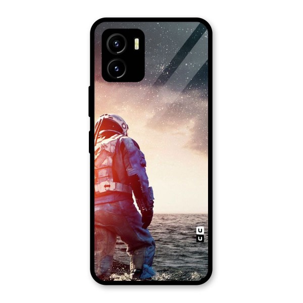 Water Astronaut Glass Back Case for Vivo Y15s