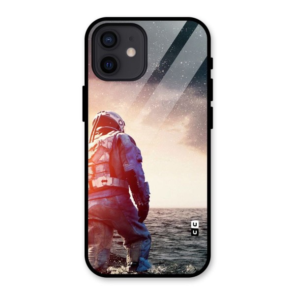 Water Astronaut Glass Back Case for iPhone 12