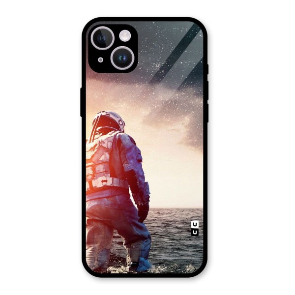 Water Astronaut Glass Back Case for iPhone 14 Plus