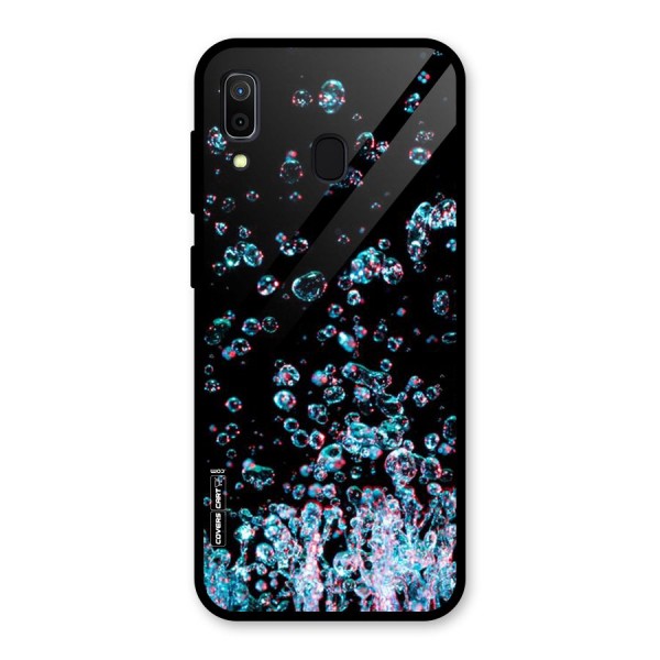 Water Droplets Glass Back Case for Galaxy A30