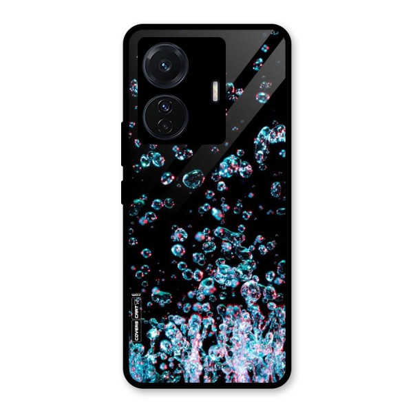 Water Droplets Glass Back Case for Vivo iQOO Z6 Pro