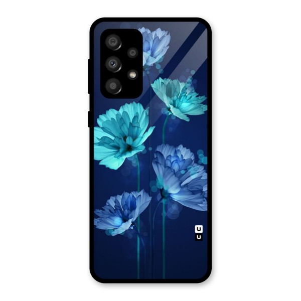 Water Flowers Glass Back Case for Galaxy A32