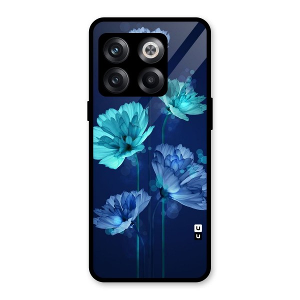 Water Flowers Glass Back Case for OnePlus 10T