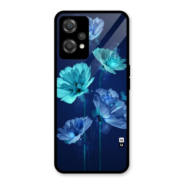 Water Flowers Glass Back Case for OnePlus Nord CE 2 Lite 5G