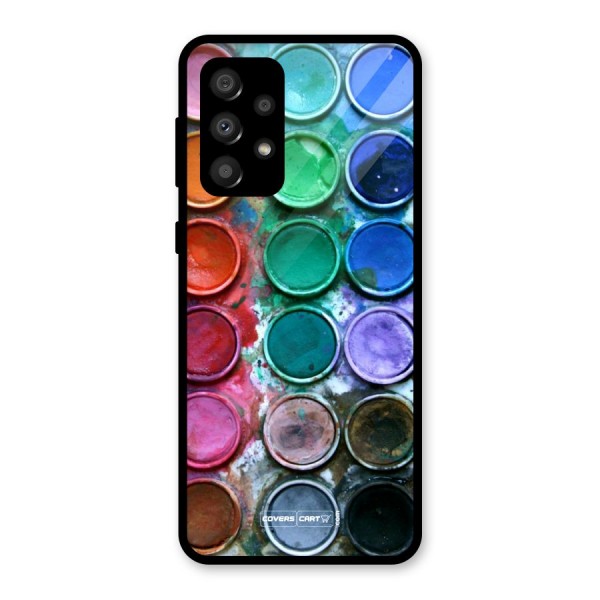 Water Paint Box Glass Back Case for Galaxy A32