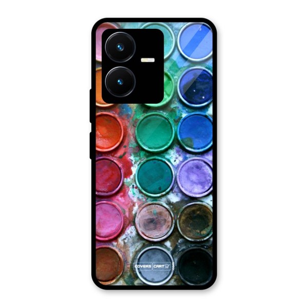 Water Paint Box Glass Back Case for Vivo Y22