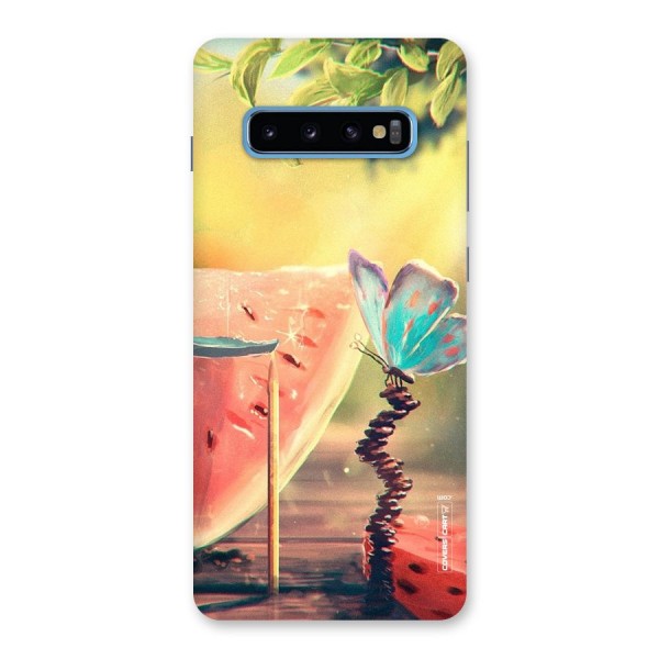 Watermelon Butterfly Back Case for Galaxy S10 Plus