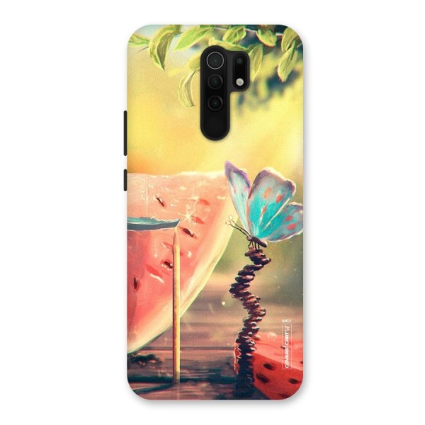 Watermelon Butterfly Back Case for Redmi 9 Prime