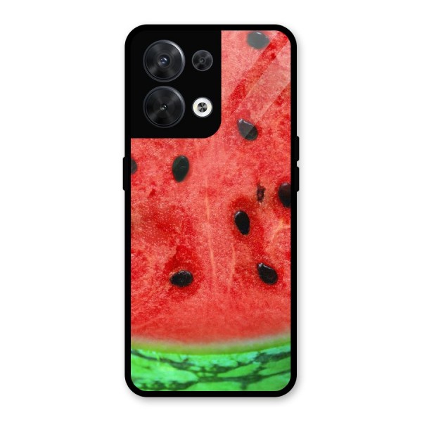 Watermelon Design Glass Back Case for Oppo Reno8 5G