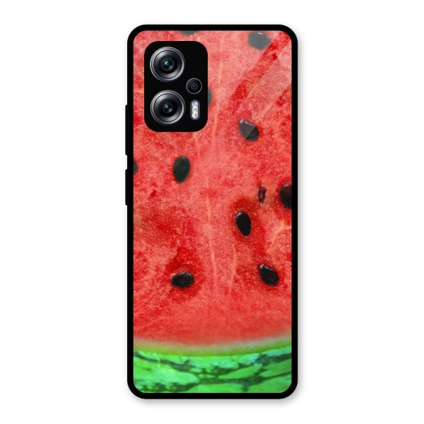 Watermelon Design Glass Back Case for Redmi K50i