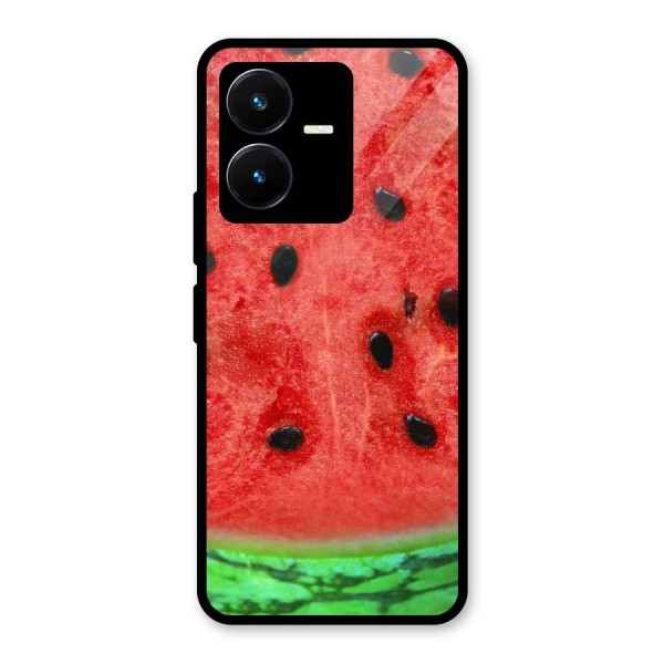 Watermelon Design Glass Back Case for Vivo Y22