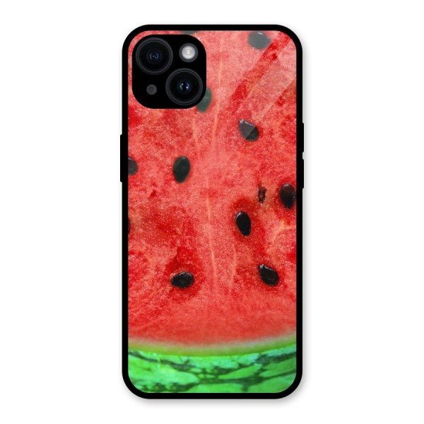 Watermelon Design Glass Back Case for iPhone 14