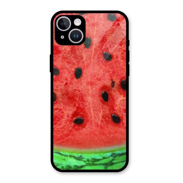 Watermelon Design Glass Back Case for iPhone 14 Plus