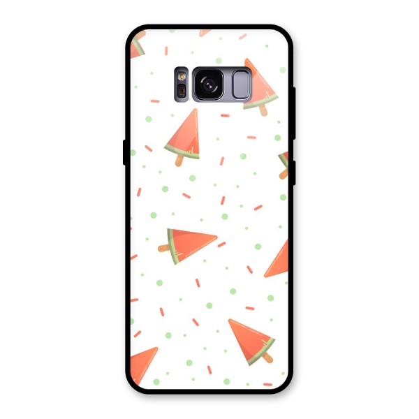 Watermelon Ice Creams Glass Back Case for Galaxy S8