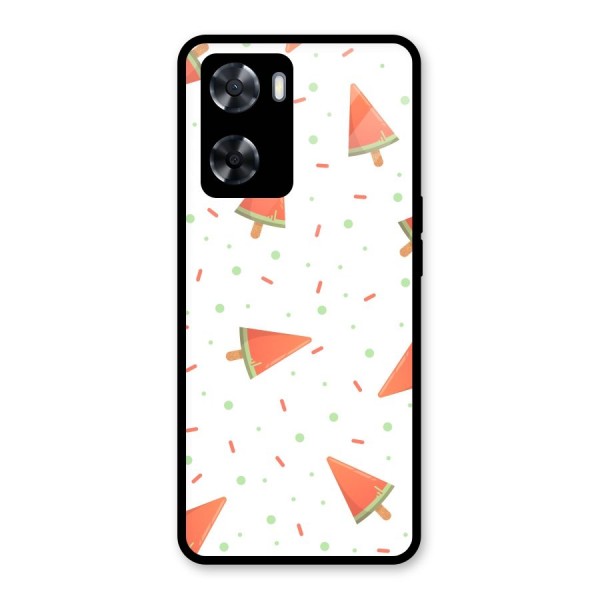 Watermelon Ice Creams Glass Back Case for Oppo A57 2022