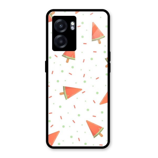 Watermelon Ice Creams Glass Back Case for Oppo K10 (5G)