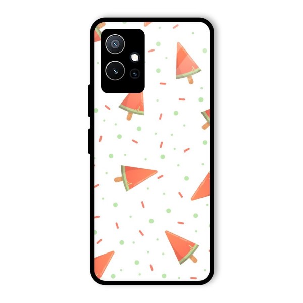 Watermelon Ice Creams Glass Back Case for Vivo T1 5G