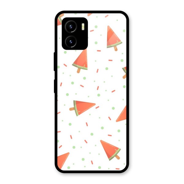 Watermelon Ice Creams Glass Back Case for Vivo Y15s